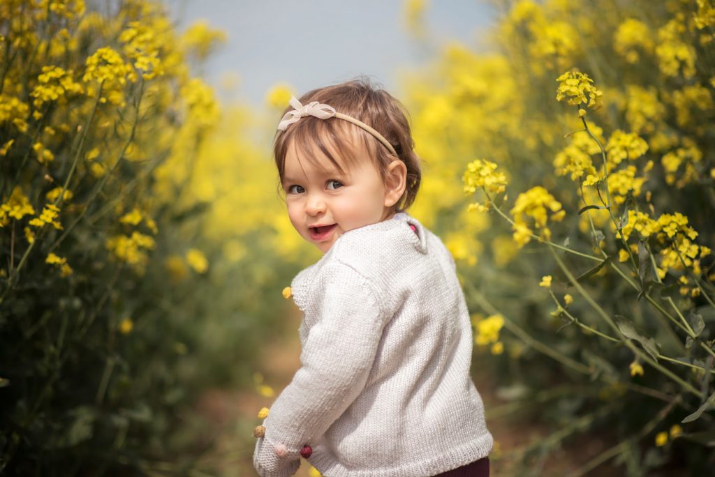 Outdoor baby photography in Dorset