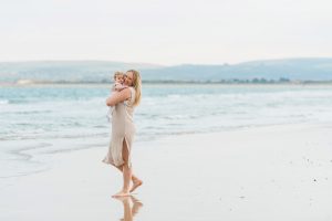 Poole family photographer. Family session on Sandbanks beach