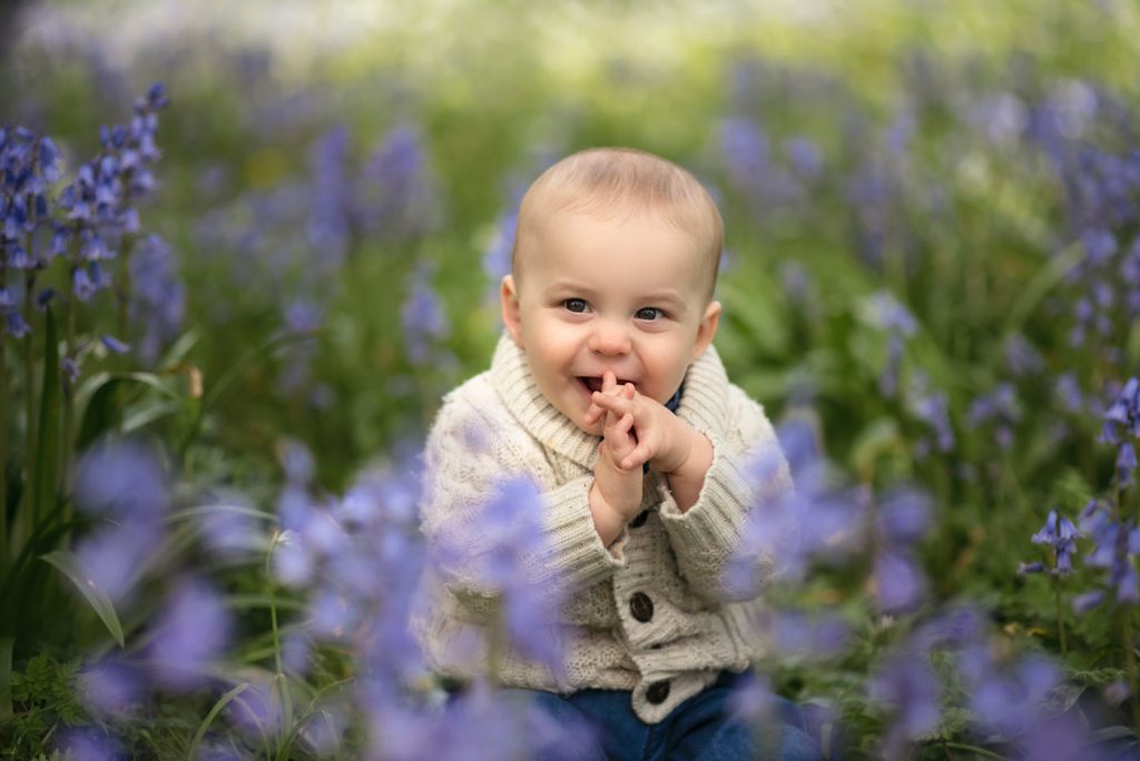 Outdoor baby photographer in Bournemouth and Poole. On location and in studio